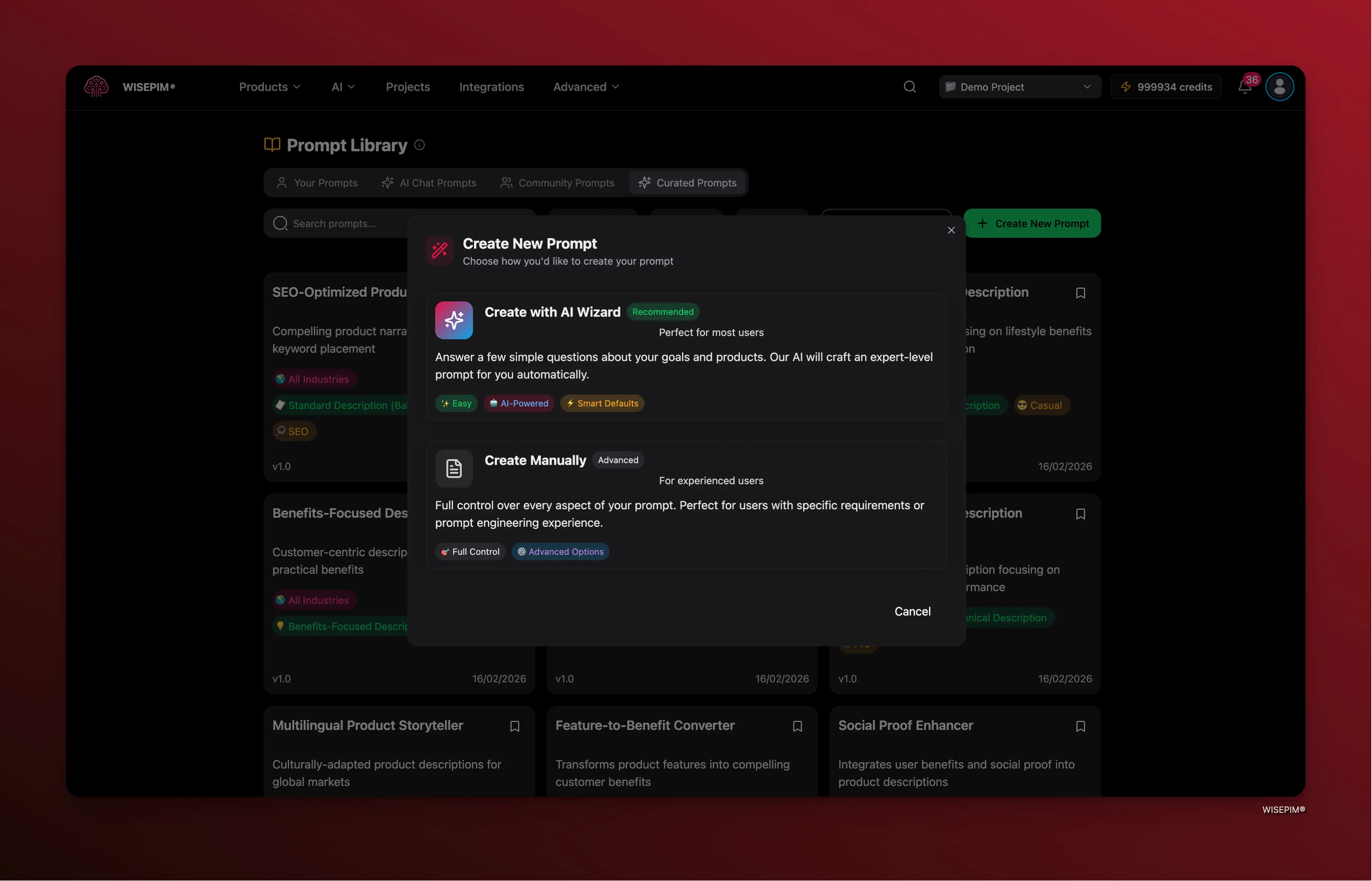 Creating a custom prompt